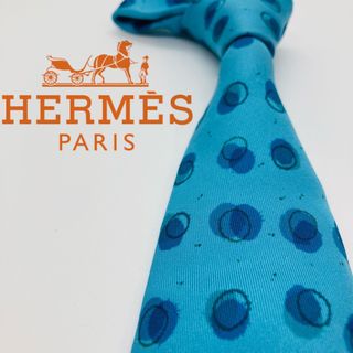 Hermes - エルメス 総柄ネクタイ 音符柄 ネイビー France製の通販｜ラクマ