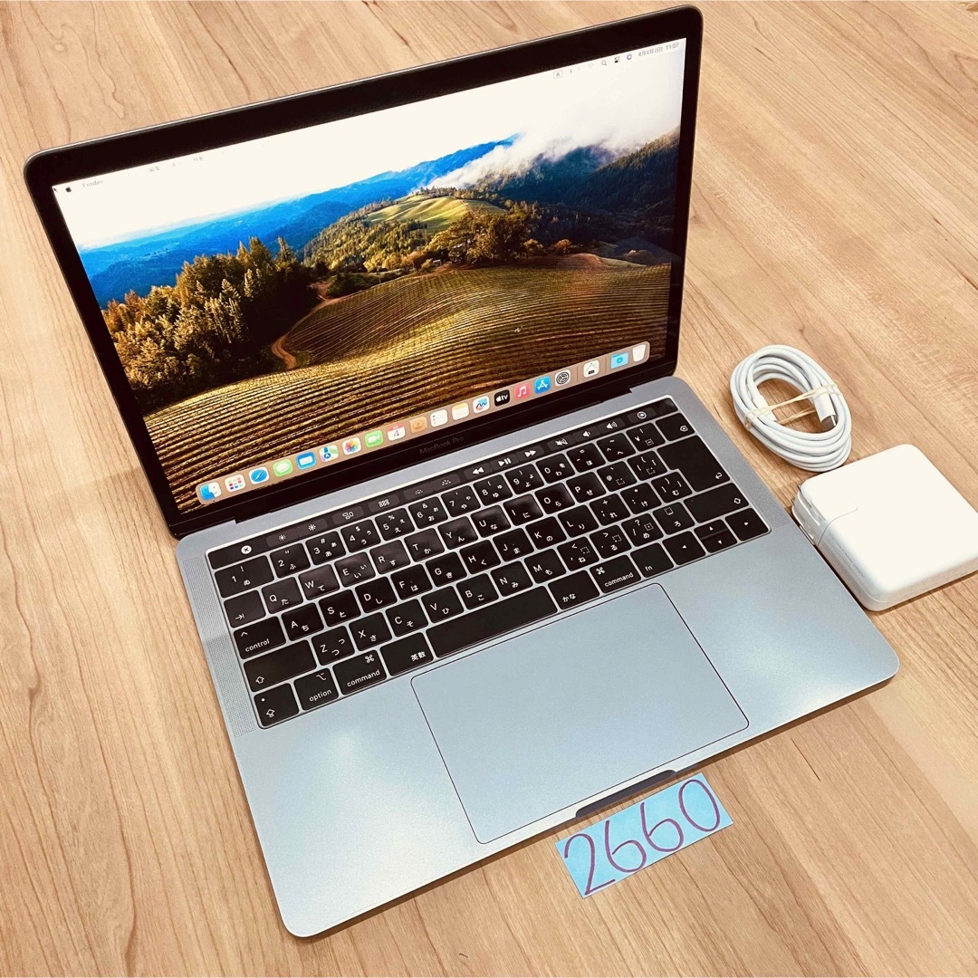 Mac (Apple)(マック)のMacBook pro 13インチ 2018 フルCTO 管理番号2660 スマホ/家電/カメラのPC/タブレット(ノートPC)の商品写真