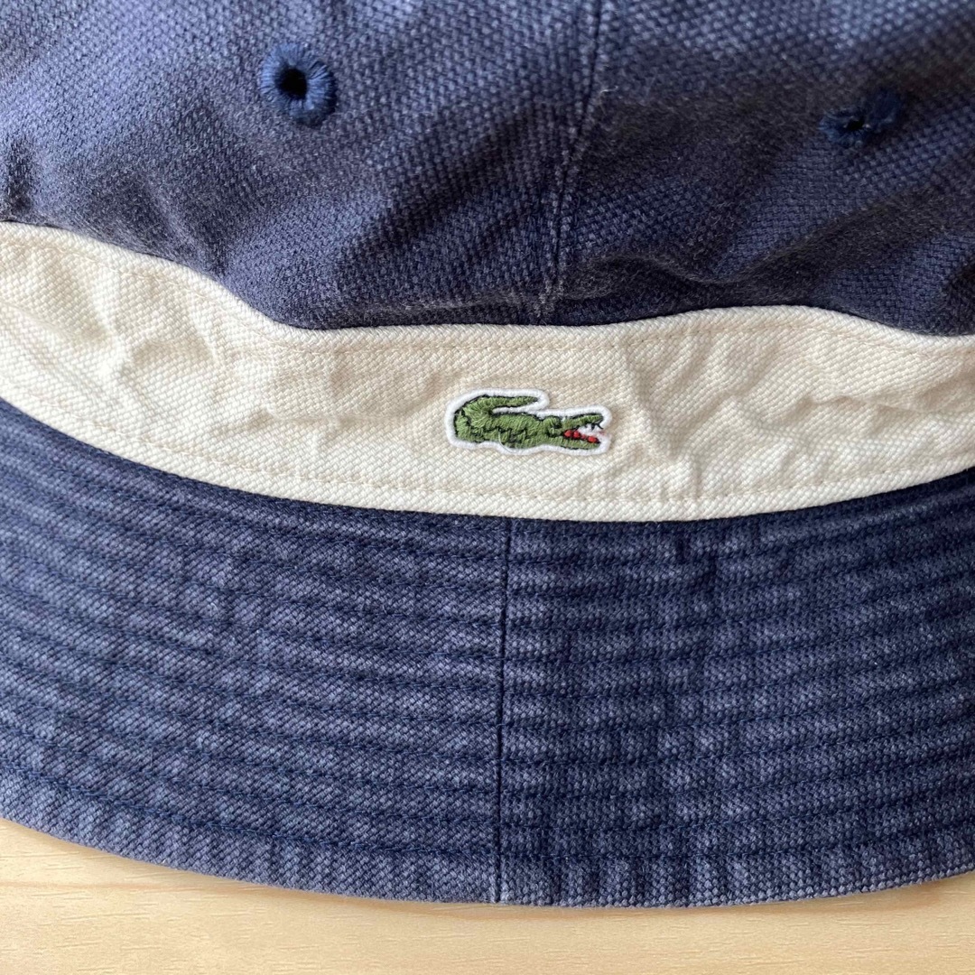 LACOSTE(ラコステ)の【トーシャ様専用】LACOSTE  バケットハット サファリハット リバーシブル メンズの帽子(ハット)の商品写真