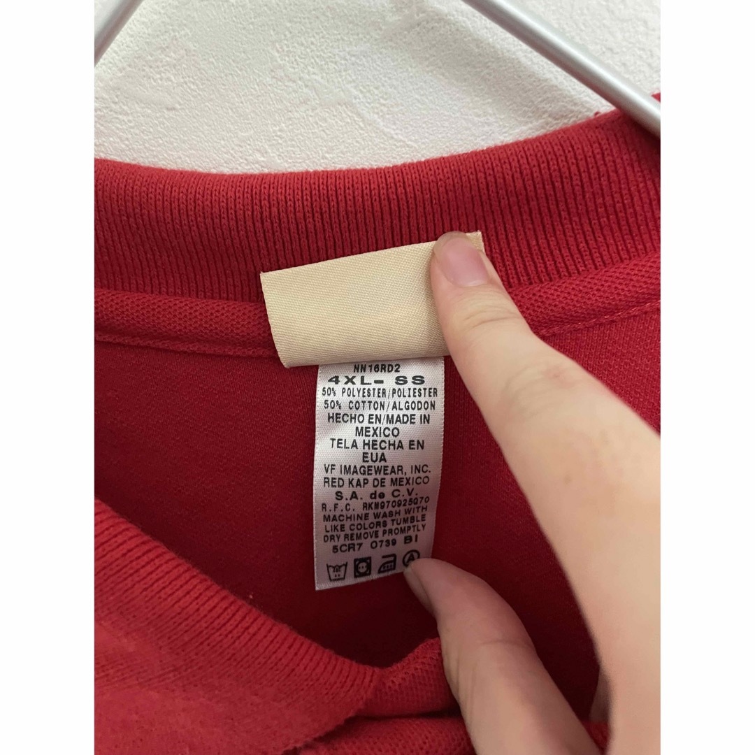 RED KAP(レッドキャップ)の【古着】メキシコ製　RED KAP ニッサン ポロシャツ 4XL オーバーサイズ メンズのトップス(ポロシャツ)の商品写真