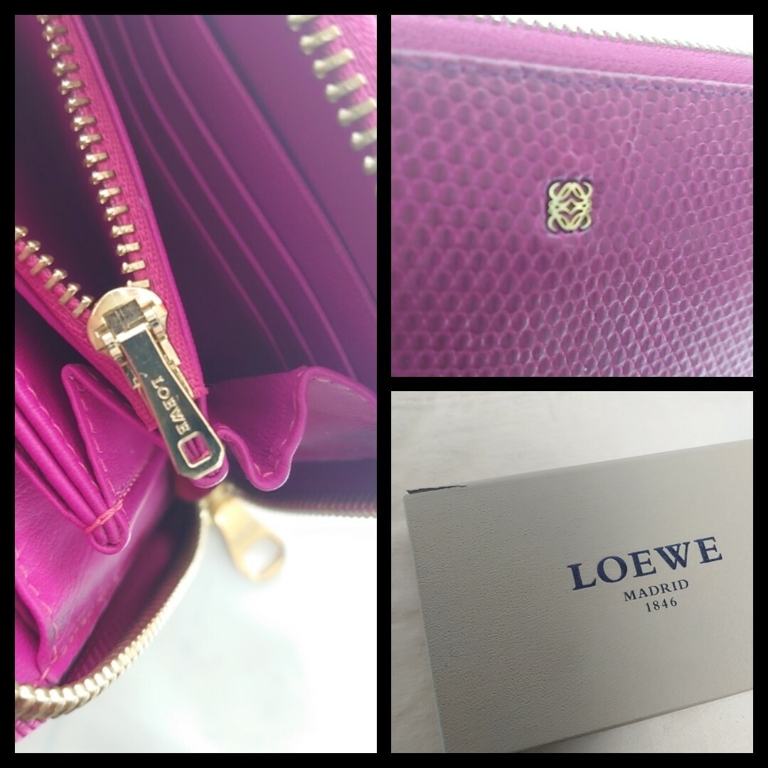 LOEWE リザード ラウンドジップ 長財布 ファッション小物 LOEWE リザード ラウンドジップ 長財布 ファッション小物