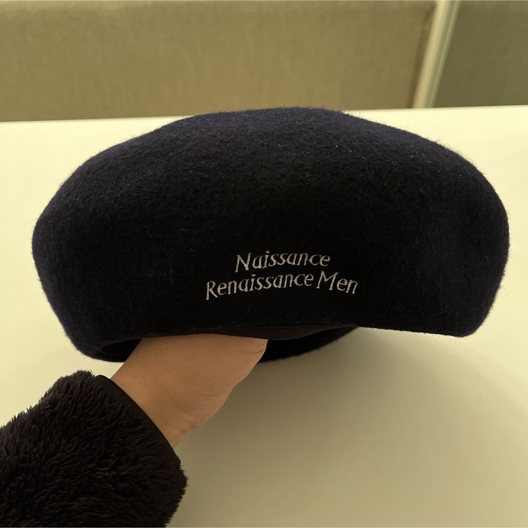 帽子カシラ　NAISSANCE ベレー帽　ネイビー　ウール素材