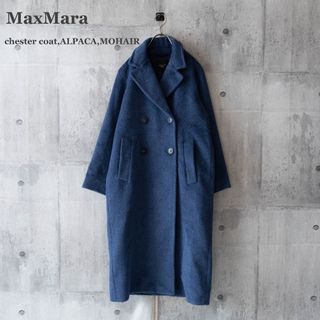 ウィークエンドマックスマーラ(Weekend Max Mara)の【WEEKEND MaxMara】チェスターコート　アルパカ　モヘア　シャギー(チェスターコート)