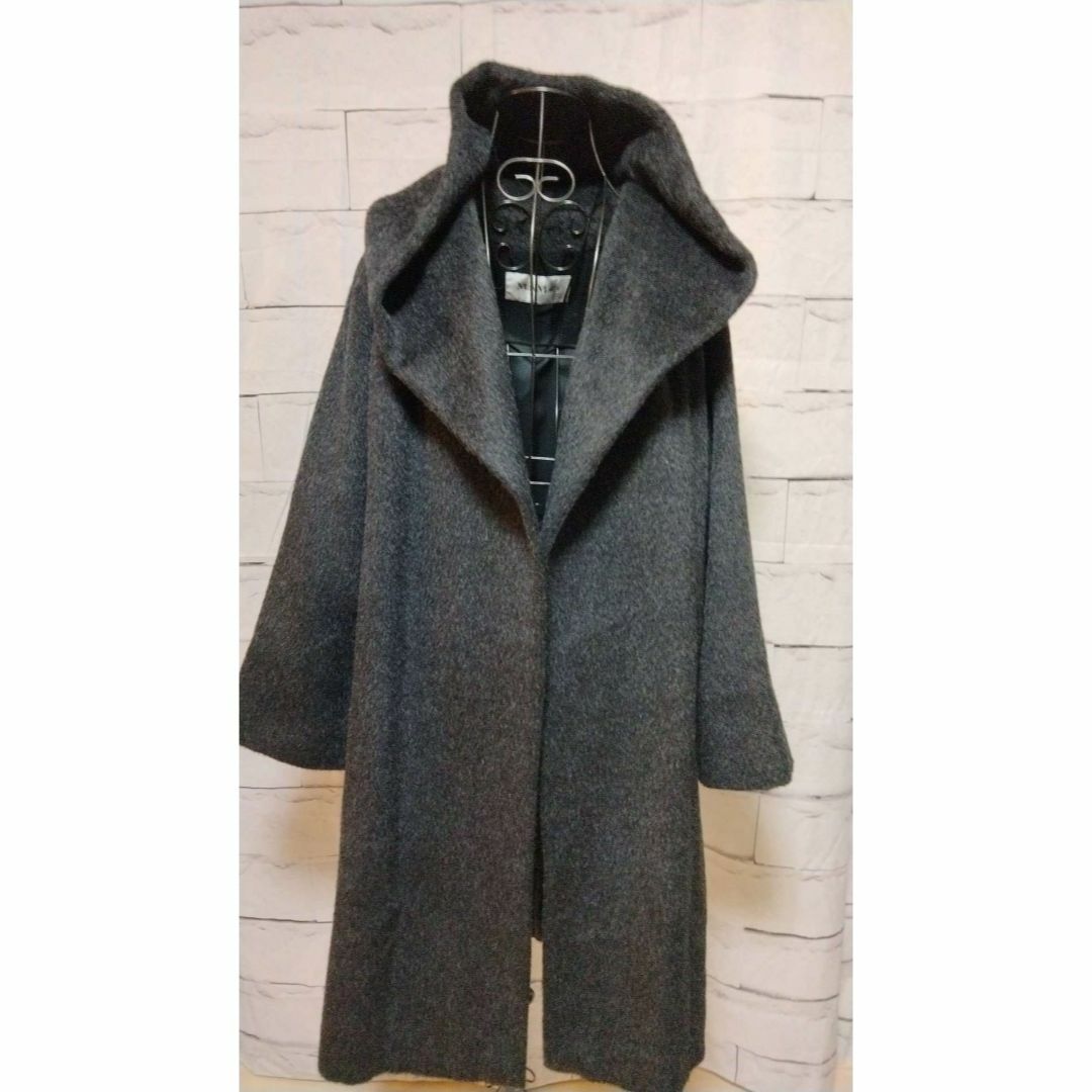 Max Mara - 【白タグ】 MAX MARA ガウンコート(フーデット) _アルパカ/ウール