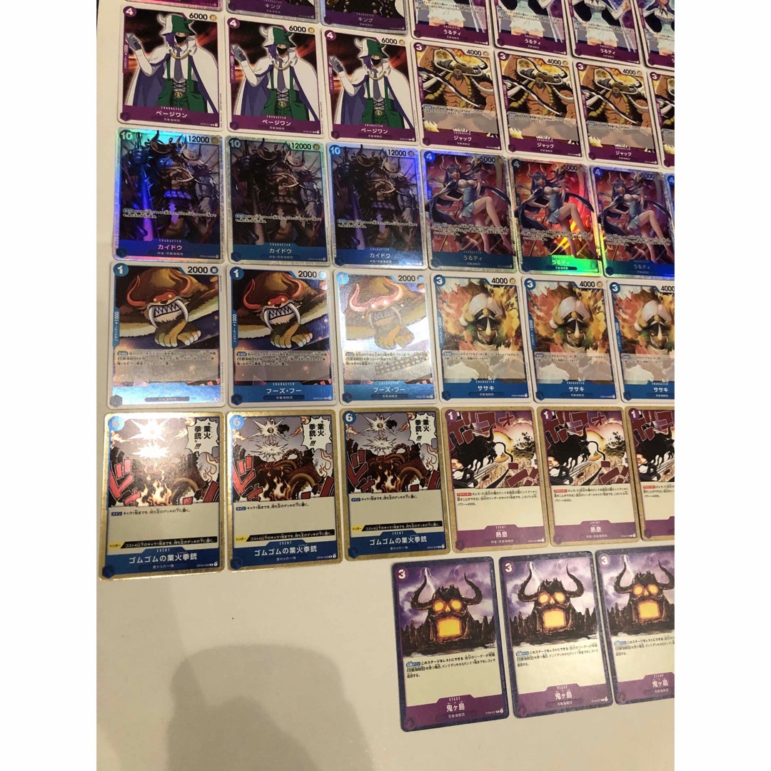 ワンピースカード　青紫カイドウデッキ エンタメ/ホビーのトレーディングカード(シングルカード)の商品写真