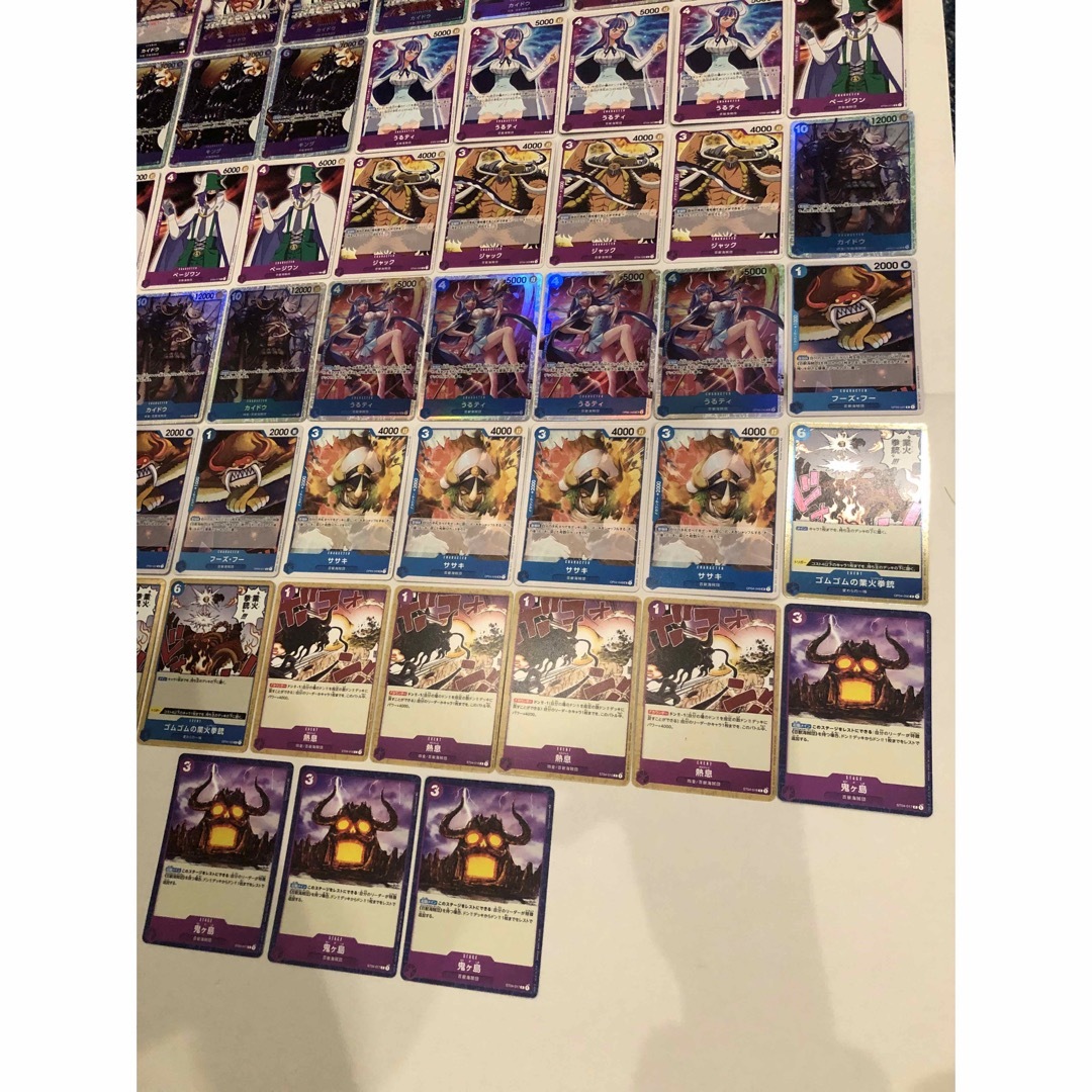 ワンピースカード　青紫カイドウデッキ エンタメ/ホビーのトレーディングカード(シングルカード)の商品写真