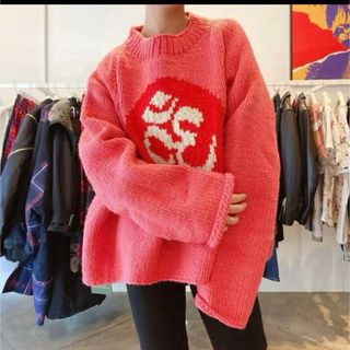 サカイ(sacai)のKIDILL OM Pullover Knit pink(ニット/セーター)