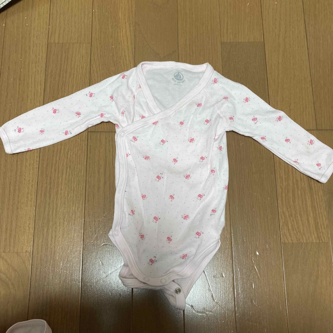 プチバトー　ロンパース　3枚セット キッズ/ベビー/マタニティのベビー服(~85cm)(ロンパース)の商品写真