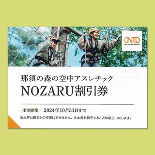 NOZARU割引券1枚（4人までOK）【有効期限2024年10月31日】(その他)