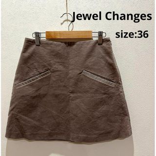 ジュエルチェンジズ(Jewel Changes)のジュエルチェンジズ Jewel Changes ミニ スカート 36 ベロア(ミニスカート)