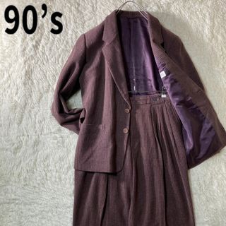 グリーンクラブ(GREEN CLUBS)の美品 90s グリーンクラブ ライカ 紫 パープル セットアップスーツ 2XL(セットアップ)