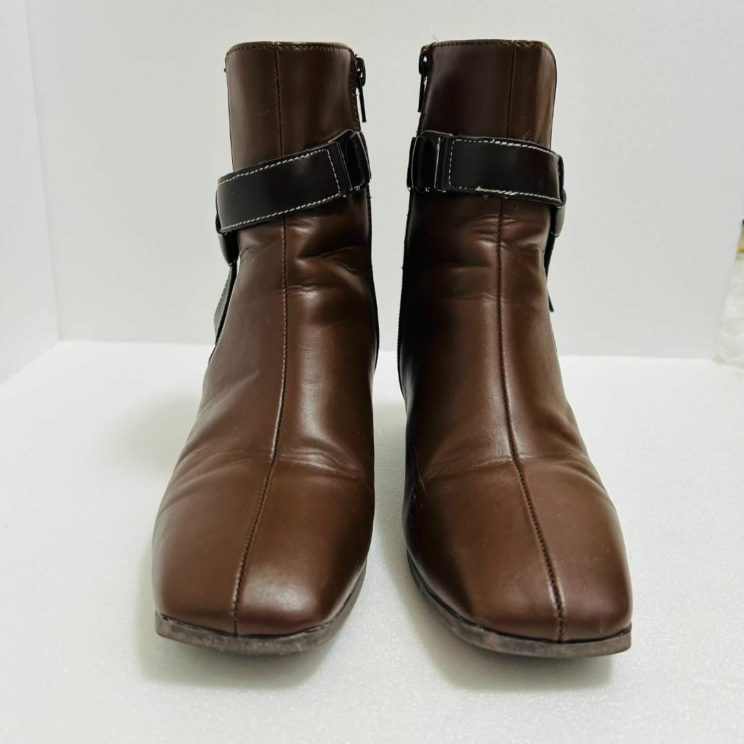 【美品】アプレジュールクレア ショートブーツ ブラウン M 23~23.5 レディースの靴/シューズ(ブーツ)の商品写真