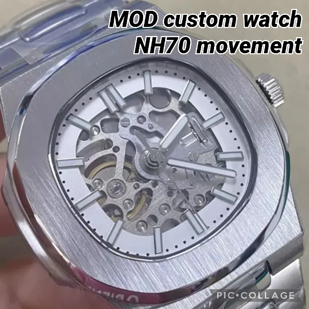 爆買い 新品 NH70 A スケルトン 機械式 自動巻き 腕時計