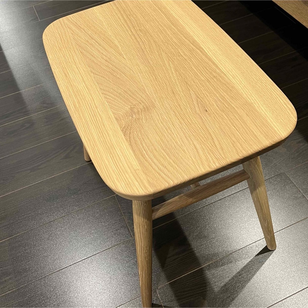 美品】MUJI 無印良品 オーク材スツール・丸脚 良品計画 美品】MUJI 無印良品 オーク材スツール・丸脚 良品計画