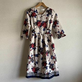 トッコ(tocco)の83 tocco トッコ 花柄 フラワー ワンピース シャツ ロング(ロングワンピース/マキシワンピース)