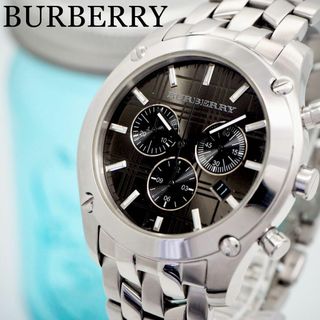 バーバリー(BURBERRY)の570 BURBERRY バーバリー時計　メンズ腕時計　ノバチェック　クロノ(腕時計(アナログ))