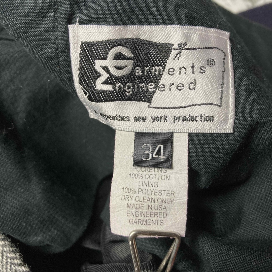 Engineered Garments(エンジニアードガーメンツ)の【即完売品】エンジニアードガーメンツ　パッチワーク　USA製ウールパンツ　W34 メンズのパンツ(ワークパンツ/カーゴパンツ)の商品写真