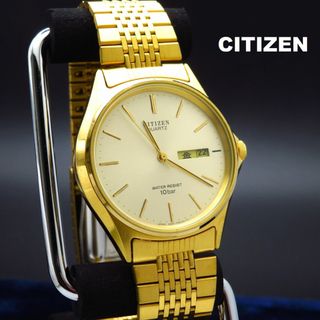 シチズン(CITIZEN)のCITIZEN 腕時計 デイデイト ゴールドダイアル ラウンドフェイス (腕時計(アナログ))