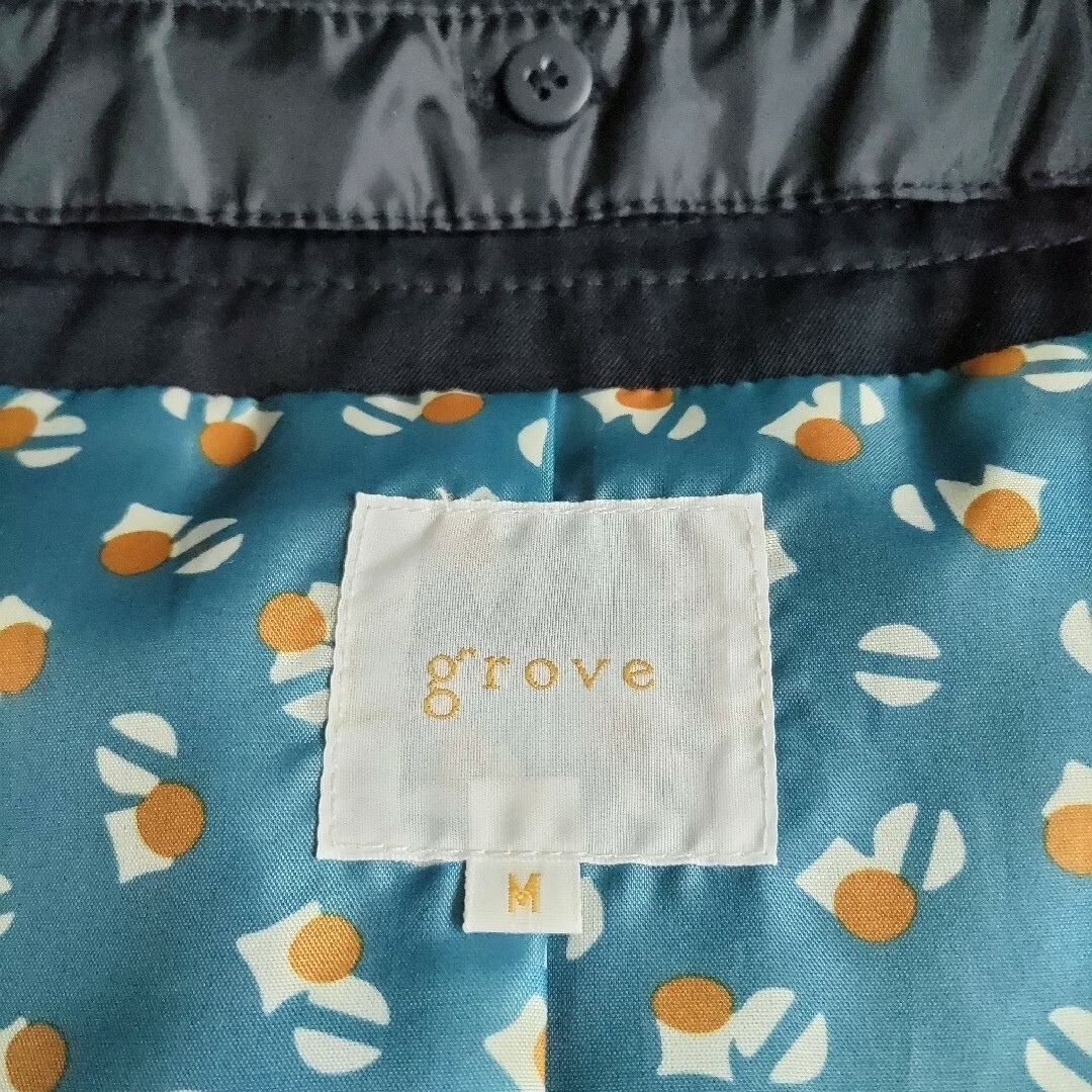 grove(グローブ)のgrove　2wey　濃紺コート　Mサイズ レディースのジャケット/アウター(スプリングコート)の商品写真