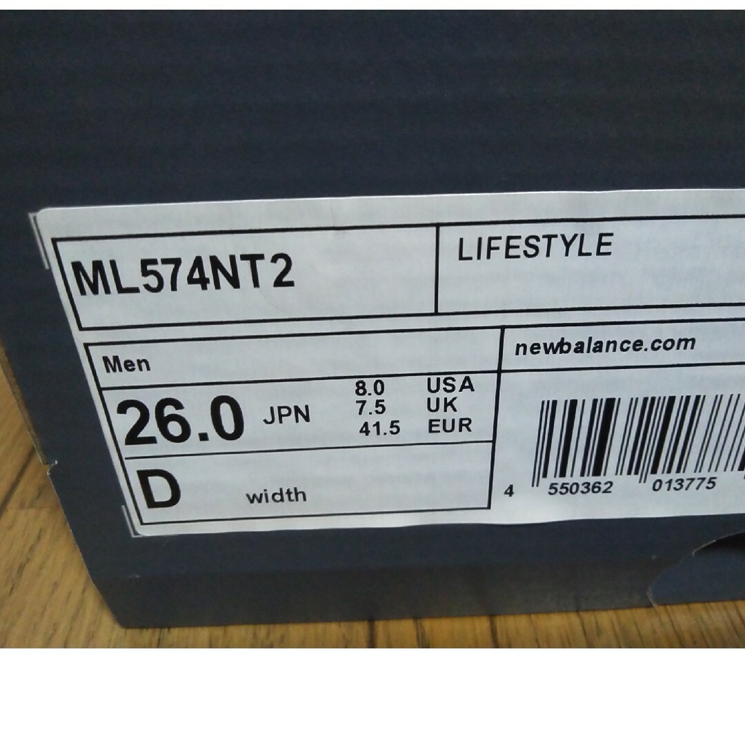 574（New Balance）(ゴーナナヨン)のNew Balance　574 新品未使用　26cm メンズの靴/シューズ(スニーカー)の商品写真