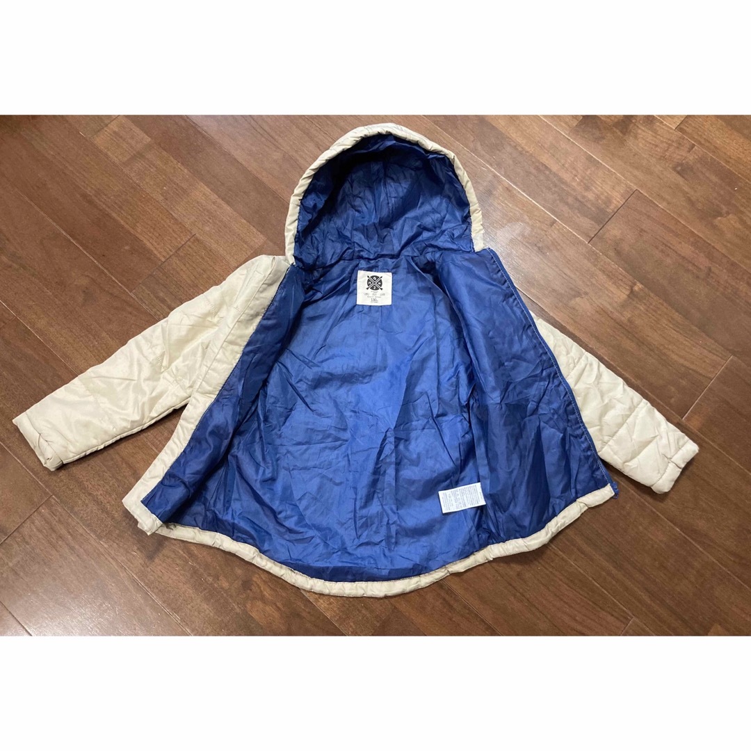 GIORDANO(ジョルダーノ)の美品　キッズ　GIORDANO ジョルダーノ　パデッドフードジャケット　130 キッズ/ベビー/マタニティのキッズ服男の子用(90cm~)(ジャケット/上着)の商品写真