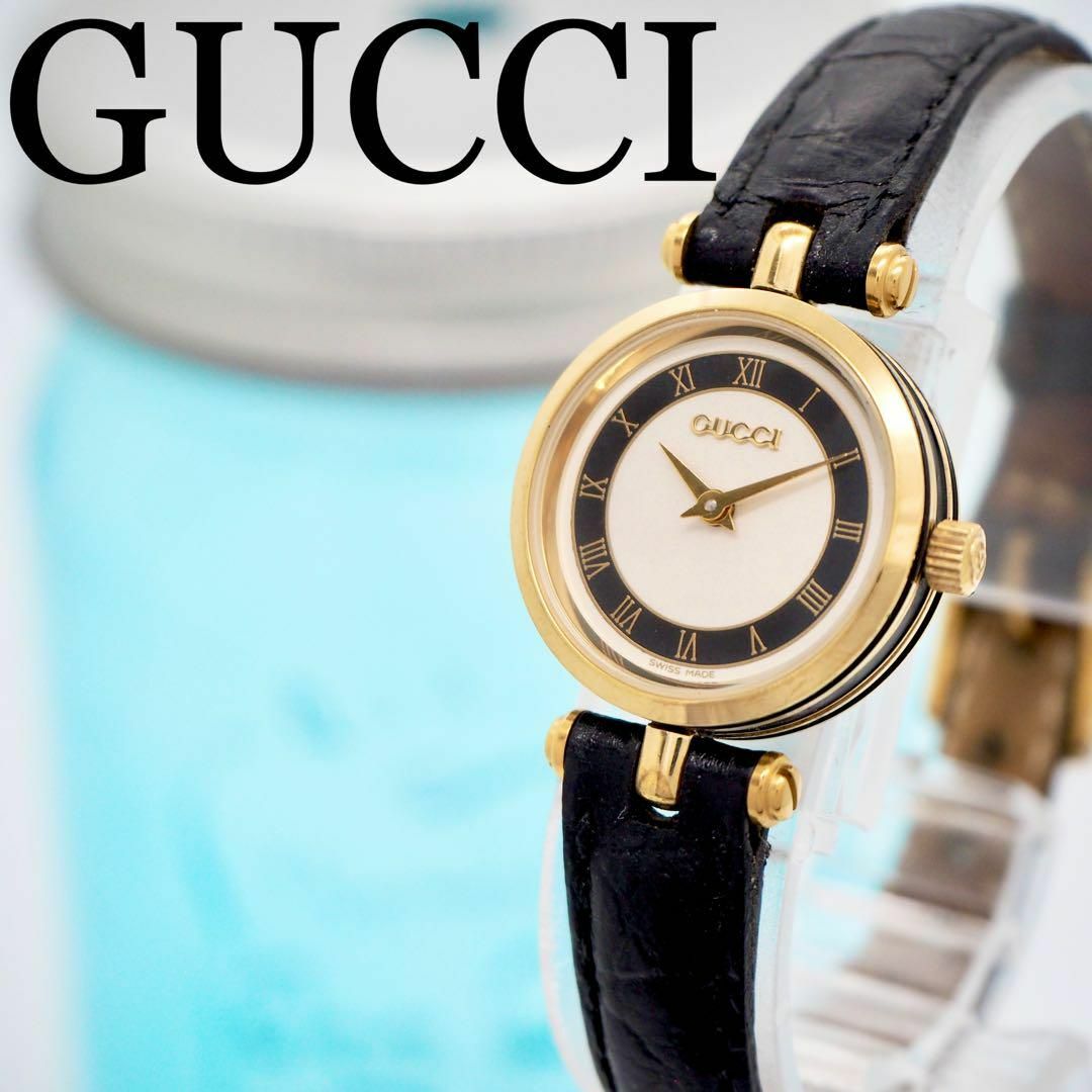 GUCCI - 173 GUCCI グッチ時計 レディース腕時計 ブラックライン GUCCI - 173 GUCCI グッチ時計 レディース腕時計 ブラックライン