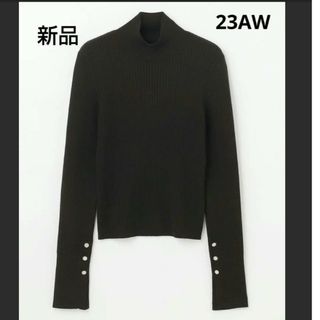 グレースコンチネンタル(GRACE CONTINENTAL)の新品 23AW ビジューリブニットトップ(ニット/セーター)