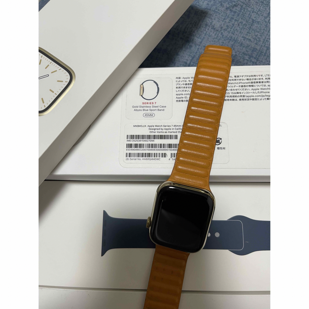 Apple Watch(アップルウォッチ)のApple watch series7 ステンレスゴールド　45mm スマホ/家電/カメラのスマートフォン/携帯電話(その他)の商品写真