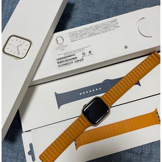 アップルウォッチ(Apple Watch)のApple watch series7 ステンレスゴールド　45mm(その他)