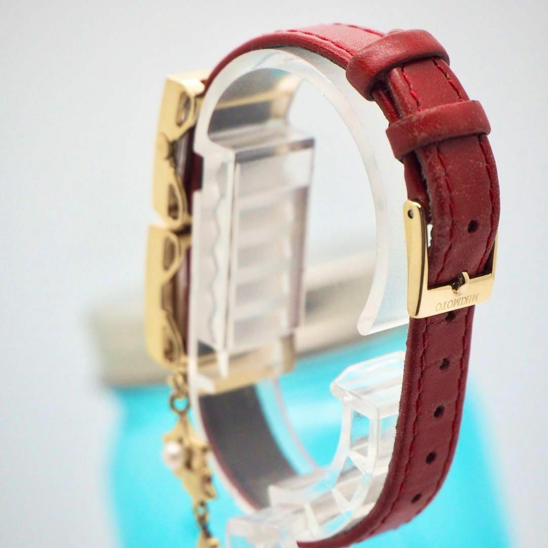 専用520 MIKIMOTO ミキモト時計　レディース腕時計　パール　シェル　赤時計ショップHaru