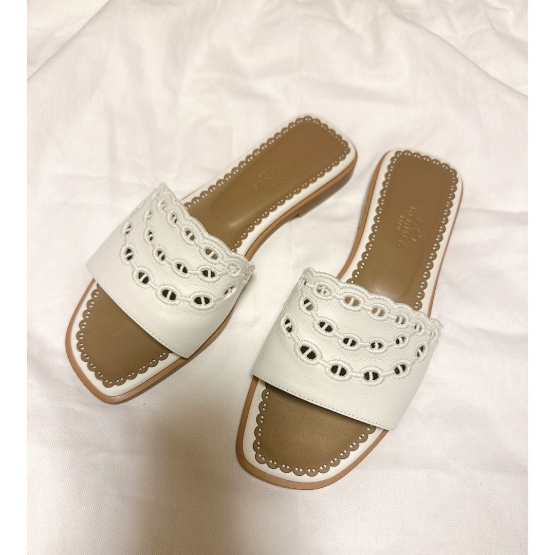 HERMES - 今期 美品 エルメス ガエル ホワイトの通販 by sola 8 HERMES - 今期 美品 エルメス ガエル ホワイトの通販 by sola 8