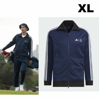 アディダス(adidas)のXL 新品 adidas Golf×CLUBHAUS トラックジャケット 紺(ウエア)