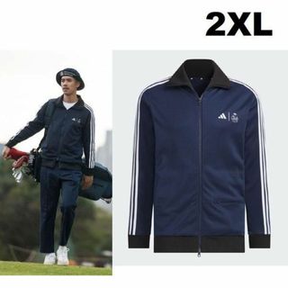 アディダス(adidas)の2XL 新品 adidas Golf×CLUBHAUS トラックジャケット 紺(ウエア)