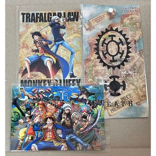 ワンピース(ONE PIECE)のワンピース ONEPIECE ユニバ USJ ポストカード タトゥーステッカー(カード)