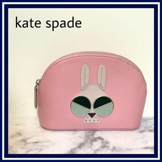 ケイトスペードニューヨーク(kate spade new york)のケイトスペードポーチ ピンク うさぎ ウサギ 本革 スペーダマルズマネーバニー(ポーチ)