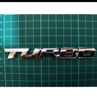 ★ターボTURBOエンブレム★シルバー(車外アクセサリ)