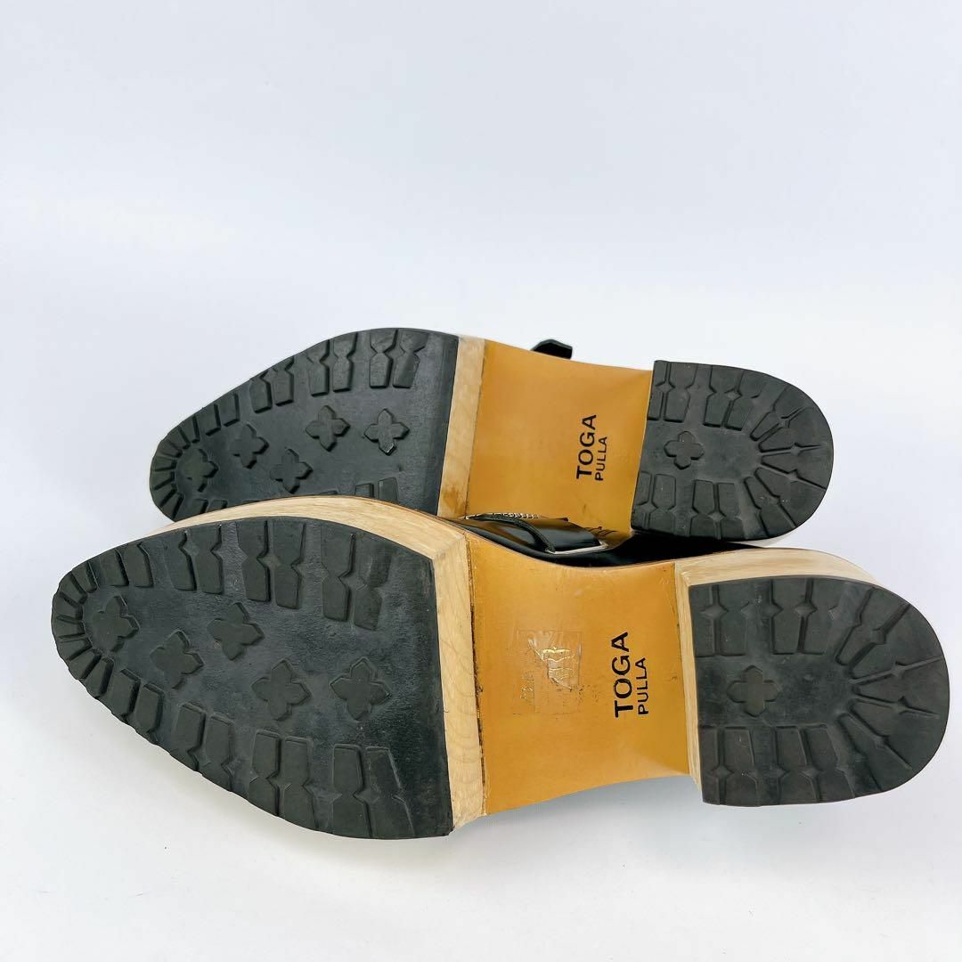 TOGA PULLA(トーガプルラ)のTOGA PULLA トーガプルラ グロッグシューズ ローファー ウッドソール レディースの靴/シューズ(ローファー/革靴)の商品写真