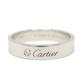 Cartier カルティエ Pt950 エングレーブド 1Pダイヤ リング ry