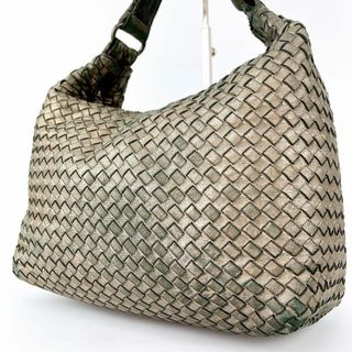 ボッテガヴェネタ(Bottega Veneta)の希少 ボッテガヴェネタ ホーボー イントレチャート シャンパンゴールド(ハンドバッグ)