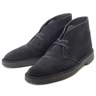 クラークス(Clarks)のClarks GB 8 US 8.5 デザートブーツ クラークス メンズ 黒(ブーツ)