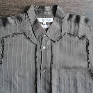 コムデギャルソンシャツ(COMME des GARCONS SHIRT)のCOMME DES GARÇONS SHIRT 再構築 レーヨン シャツ 海外Ｍ(シャツ)