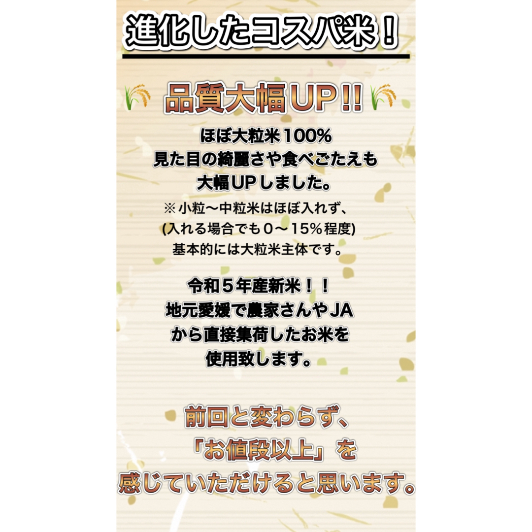 【大粒主体】コスパ米「極み」20kg(5kg×4袋)お米　白米【令和5年新米入】 食品/飲料/酒の食品(米/穀物)の商品写真