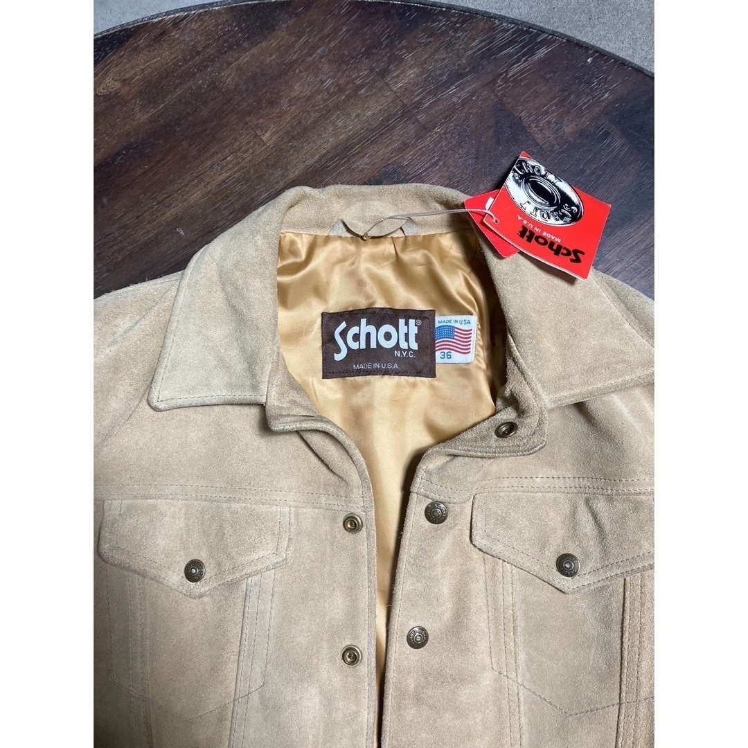 schott - Schott スエードレザージャケット 36 Gジャンの通販 by schott - Schott スエードレザージャケット 36 Gジャンの通販 by