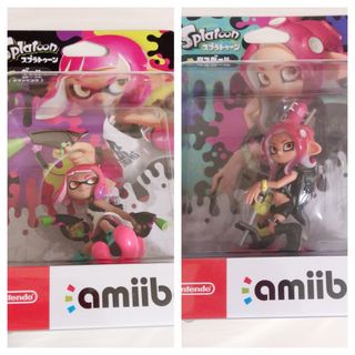 ニンテンドースイッチ(Nintendo Switch)の【新品未開封品】スプラトゥーン amiibo タコガール＋ガール(ネオンピンク)(ゲームキャラクター)