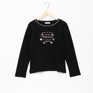 他にもメゾピアノ出品してます新品未使用！メゾピアノ120cm長袖Tシャツ2枚セット　リボンイチゴネイビー黒