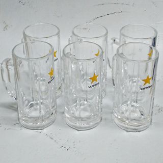 サッポロ(サッポロ)のSAPPORO 黄色星/ビールジョッキ/6個/サッポロビール②(アルコールグッズ)