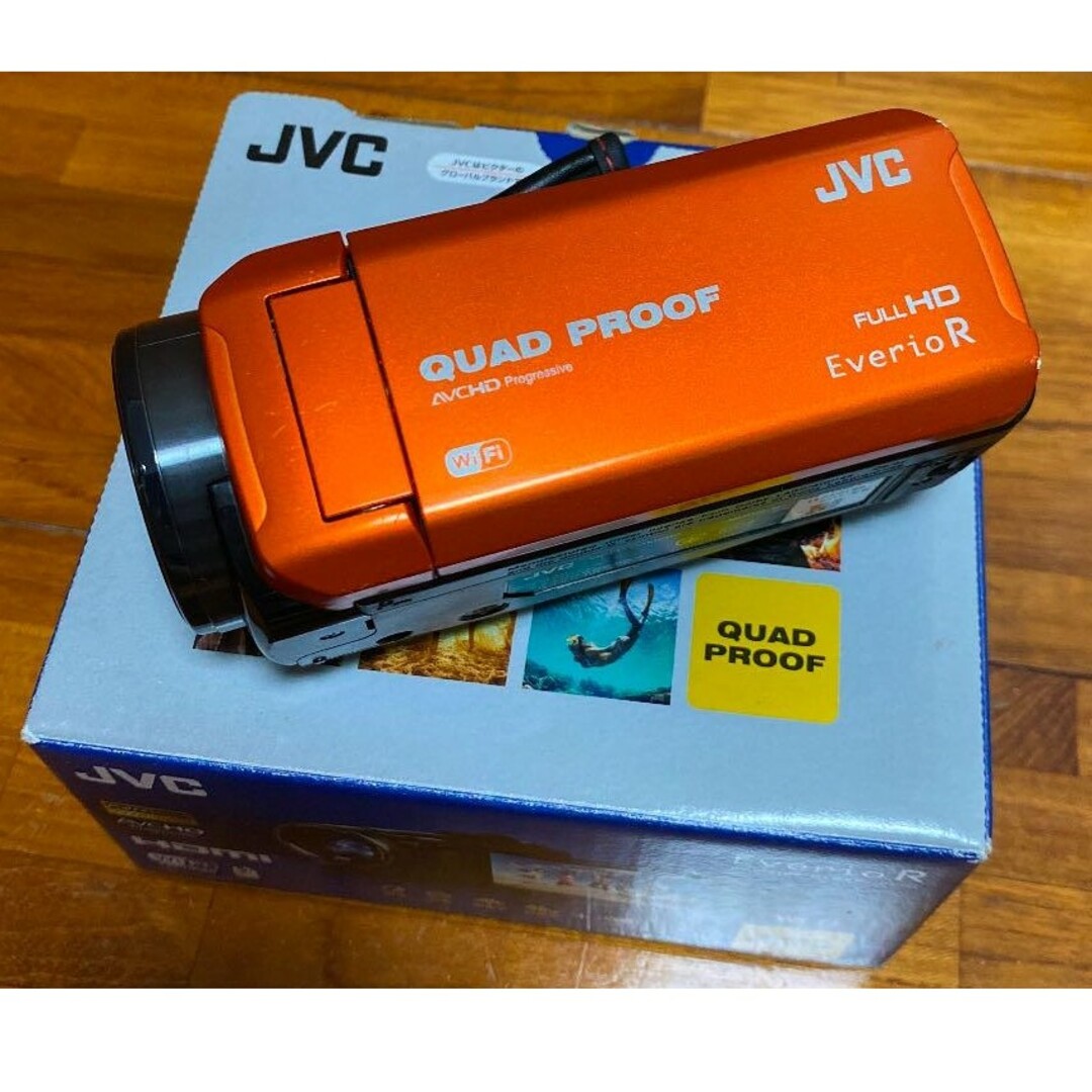 JVC Everio R GZ-RX600 オレンジ　ビデオカメラ　ケース付カメラ