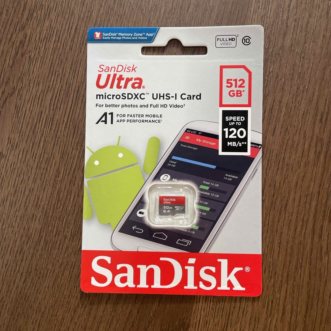 サンディスク｜SanDisk microSDXC512GB SDSQUA4-51 スマホ/家電/カメラのカメラ(その他)の商品写真