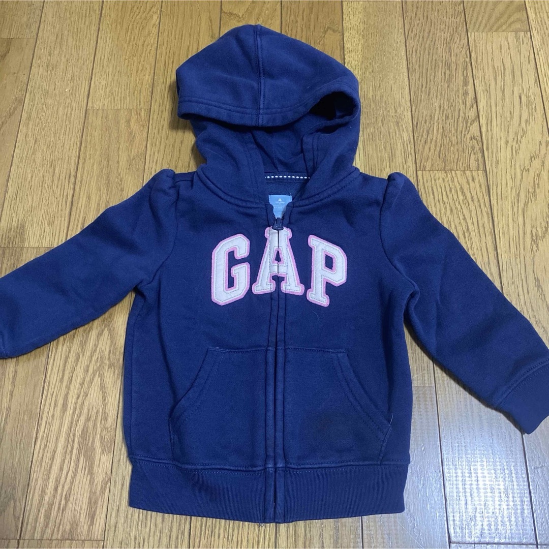 babyGAP(ベビーギャップ)のGAP  上下セット　 パーカー スウェット セットアップ　90cm キッズ/ベビー/マタニティのキッズ服女の子用(90cm~)(ジャケット/上着)の商品写真