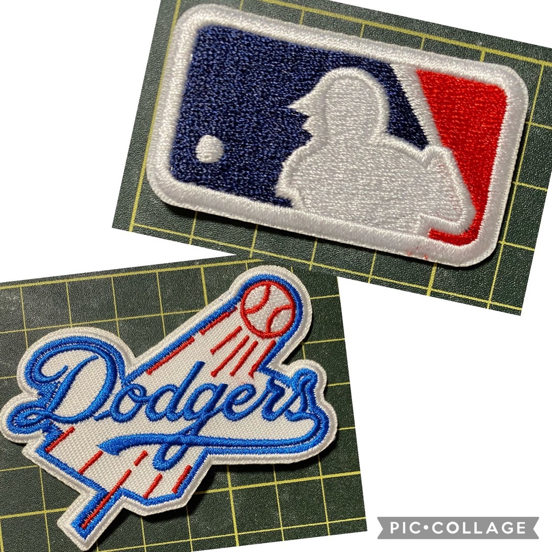 MLB チーム アイロン 刺繍ワッペン ドジャース ➕ MLBロゴの通販 MLB チーム アイロン 刺繍ワッペン ドジャース ➕ MLBロゴの通販
